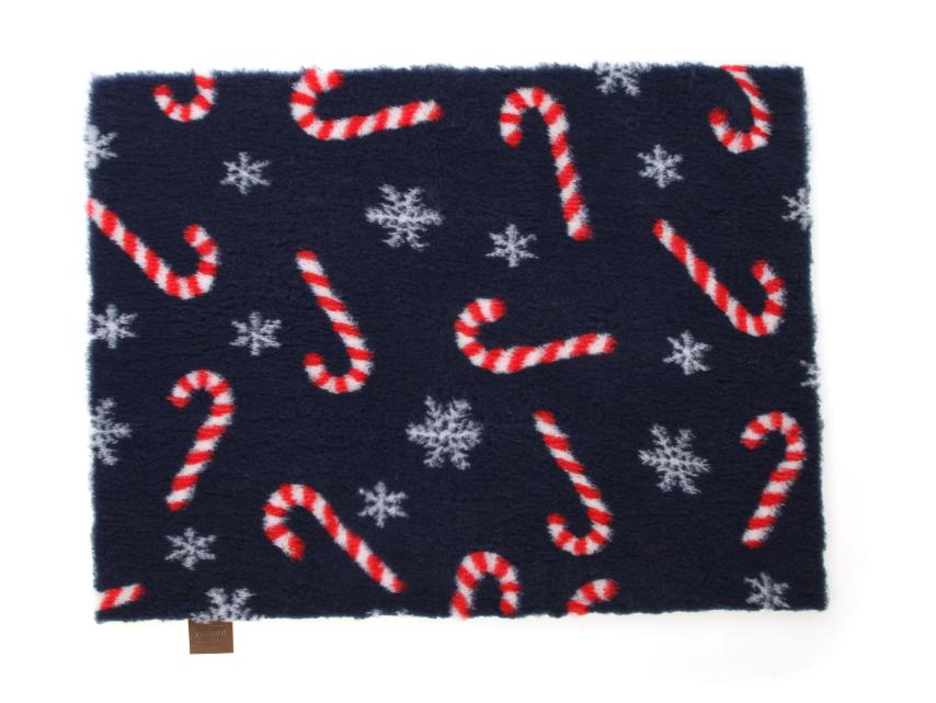 Original Vetbed Isobed SL Navy Blue Snowflakes Candy Canes 1