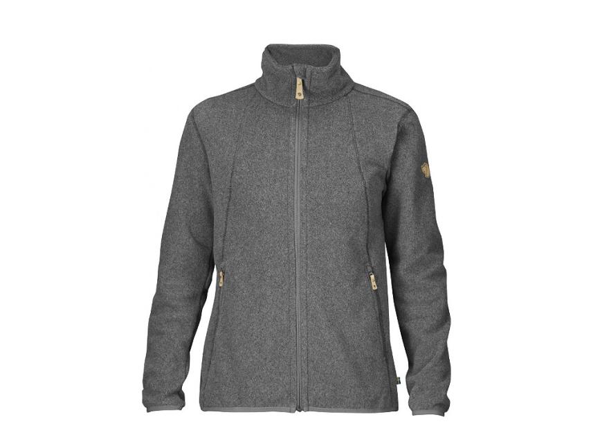 Fjällräven Stina Fleece Jacke Damen dark grey 1