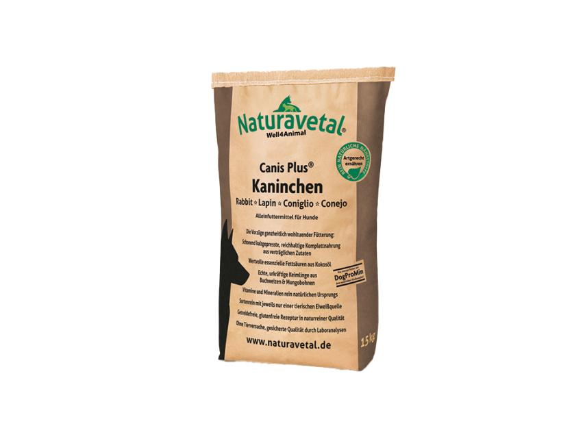 Naturavetal Canis Plus Hundefutter Kaninchen & Buchweizen cholesterinarm 1