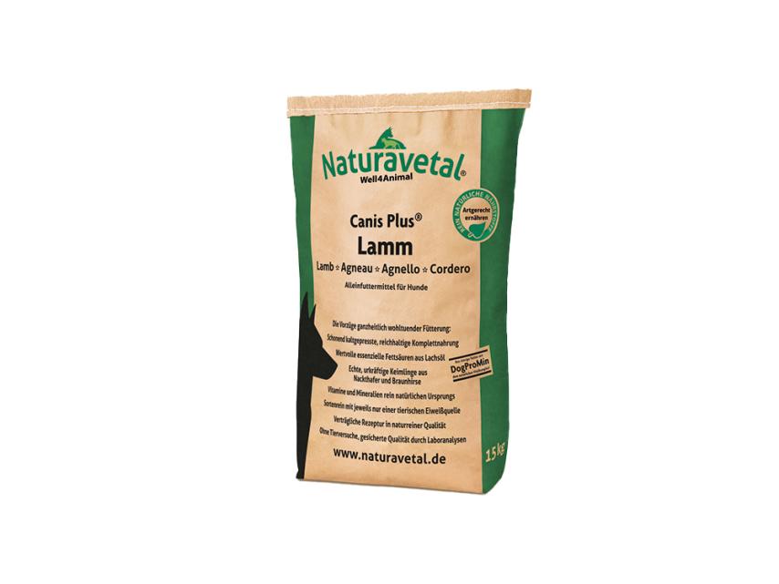 Naturavetal Canis Plus Hundefutter Lamm und Reis 1