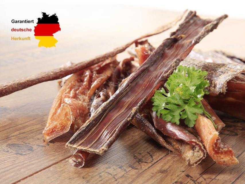 100% heimisch Dörrfleisch/Rinderkopfhaut 750 g 1