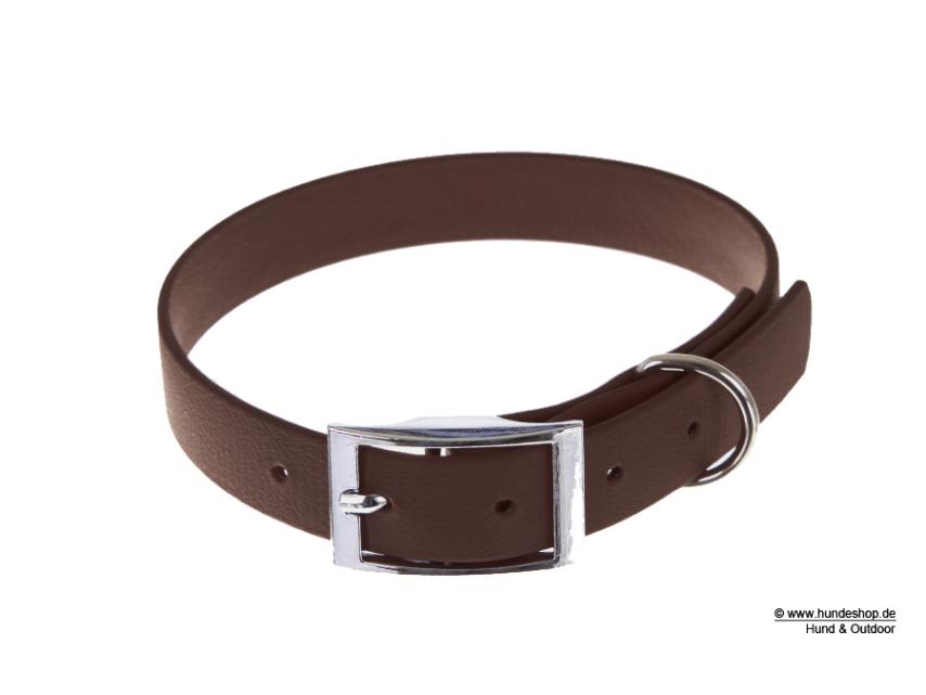 Captain’s Biothane Hundehalsband dunkelbraun 19mm breit 1