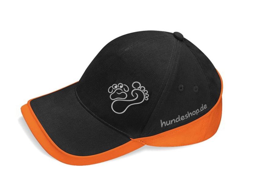 Hund & Outdoor CAP TEAM schwarz/orange 1