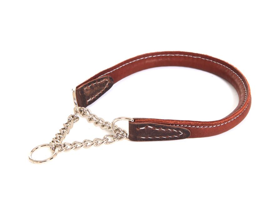 Yakleder Hundehalsband braun 1