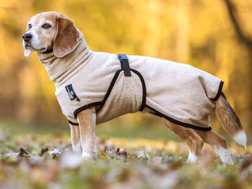 Dryup Cape Hundebademantel Mini sand 1