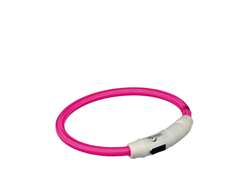 Leuchthalsband USB Flash pink 1