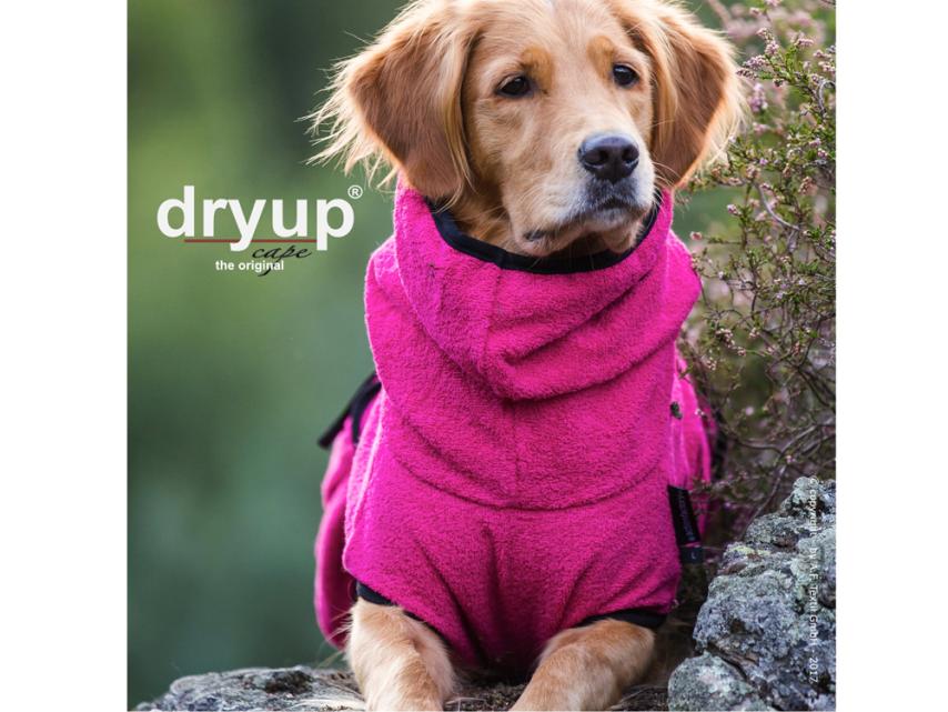 Dryup Cape Hundebademantel pink 1