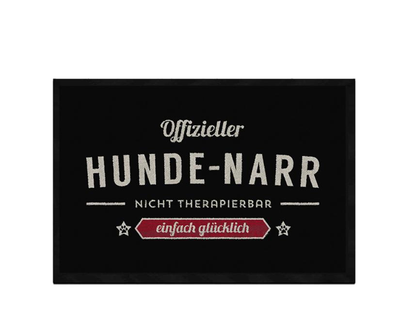 Pfotenschild Design Fußmatte Hunde-Narr 1