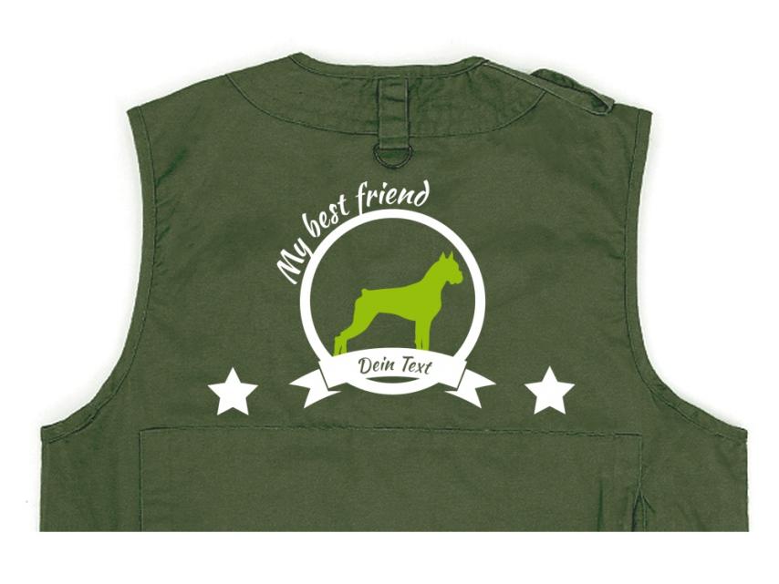 Boxer Hundesport Weste oliv Best Friend 1