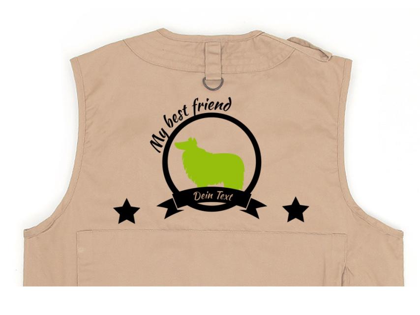 Collie Hundesport Weste khaki Best Friend 1