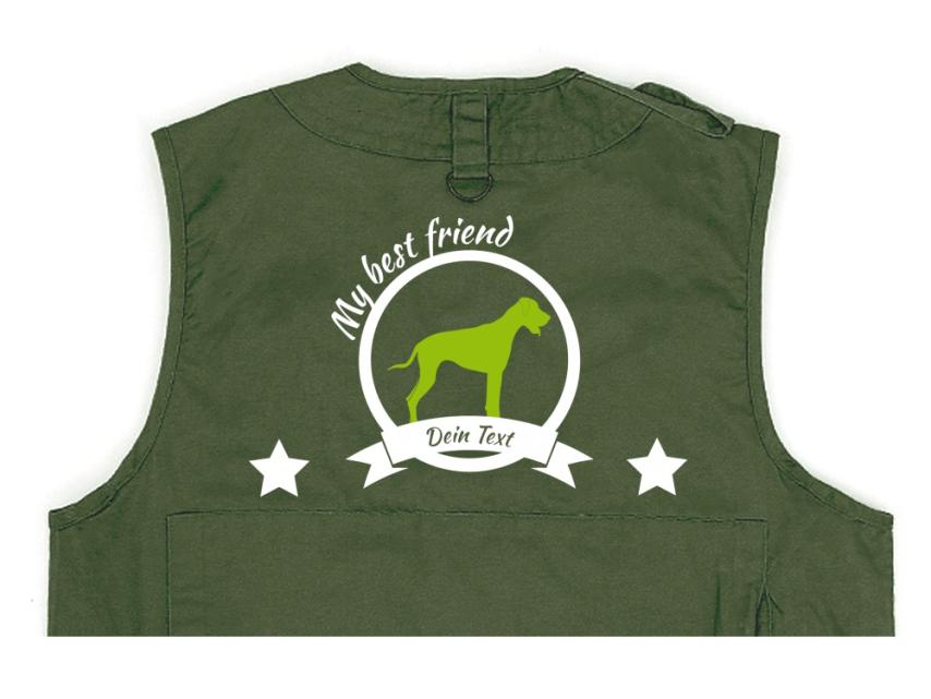 Rhodesian Ridgeback Hundesport Weste oliv Best Friend 1