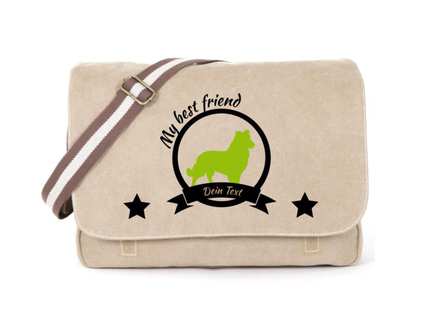 Sheepdog Canvas Tasche sahara 1