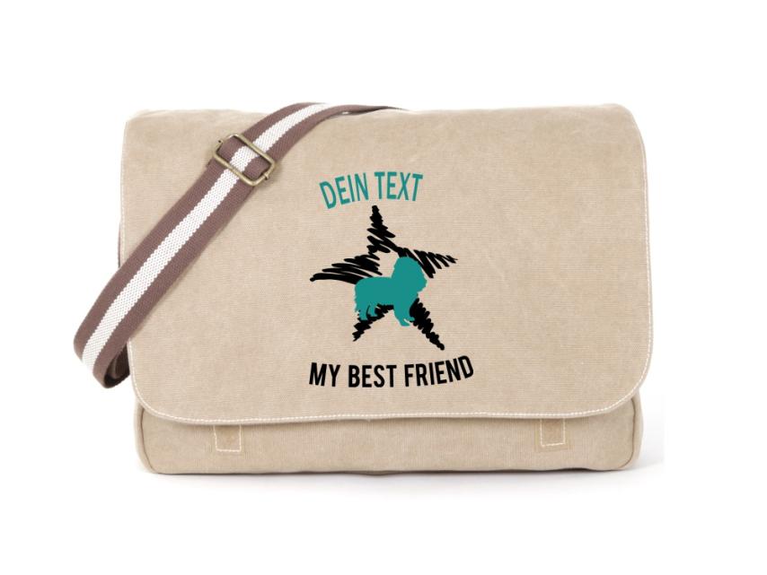 Spaniel Canvas Tasche sahara Dog Star 1