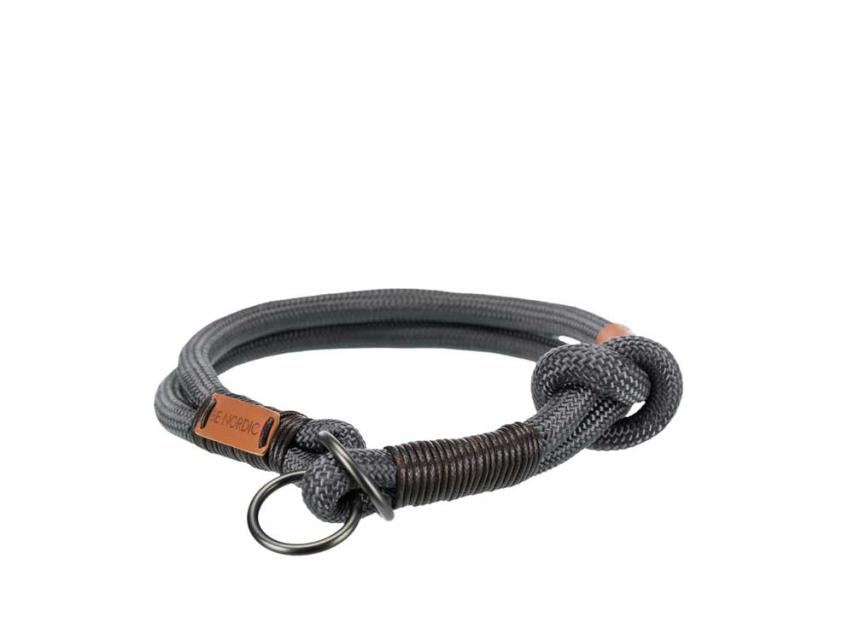 BE NORDIC Zug Stopp Hundehalsband grau/braun 1