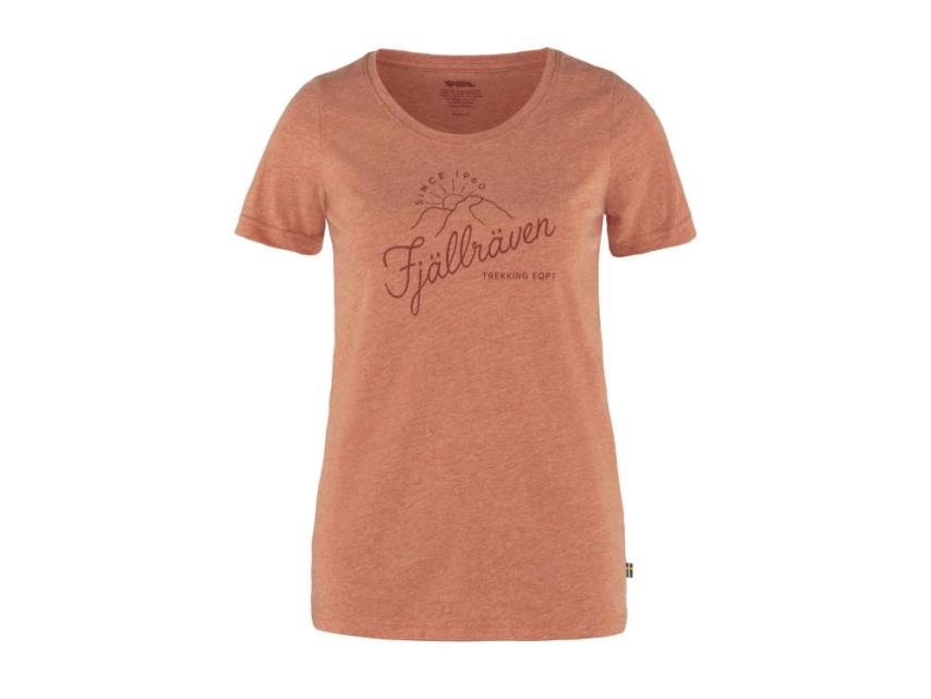 Fjällräven Sunrise Damen T-Shirt rowan red melange 1