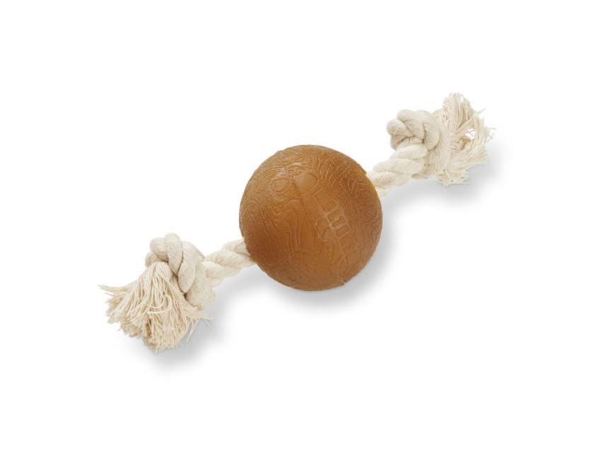 Wolters Pure Nature Spielball am Seil für Hunde 1