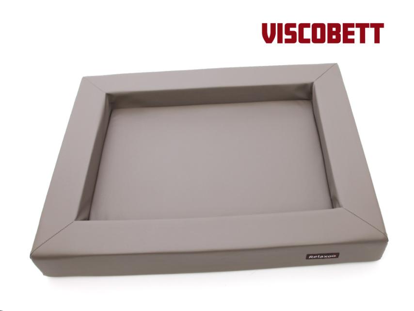 Relaxoo Viscobett Hundebett V2  taupe 1