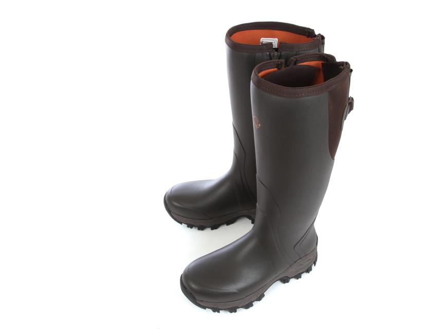 Gateway Moor Country side-zip Gummistiefel dark brown 1