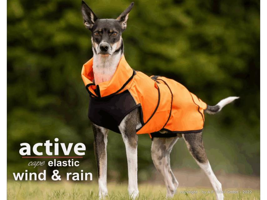 Active Cape Elastic Wind & Rain Mini orange 1