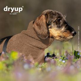 Dryup Cape Hundebademantel Dackel spezial coffee 2