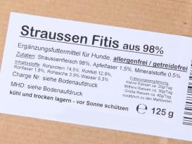 Keksdieb Straußen-Fitis für Hunde getreidefrei 2