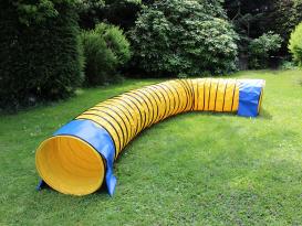 Hunde Profi Agility Tunnel FCI konform gelb 2