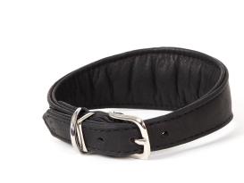 Windhunde Halsband Luxor Nappaleder schwarz 2