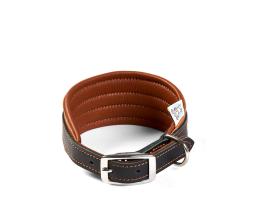 Windhundhalsband Wüstenzauber cognac/schwarz 2