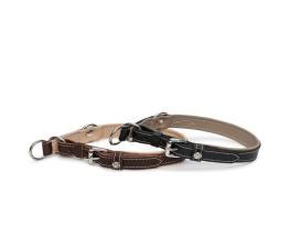 Zugstopp Hundehalsband Waldbursche schwarz/kiesel 2