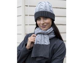 Winter Set Schal & Mütze unisex Shades of Grey 2