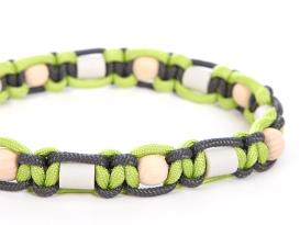 HundeNerd® GuteVibes EM-Halsband Zirbenholz lime 2