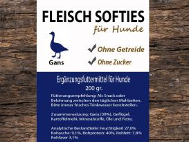 Fleisch Softies Gans 200g 2