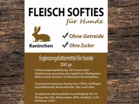 Fleisch Softies Kaninchen 200g 2