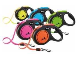 Flexi New NEON Hunde Gurtleine neonpink 2