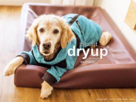 Dryup Body zip.fit Hundebademantel petrol 2