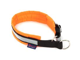 Weltmeisters Dogsport Hundehalsband Soft mit Zugstopp orange 2