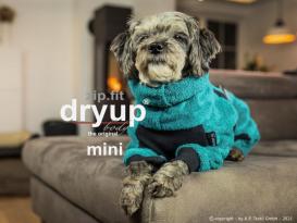 Dryup Body zip.fit Mini Hundebademantel petrol 2