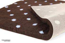 Original Vetbed Isobed SL -braun blue DOTS 100 x 75 cm 2