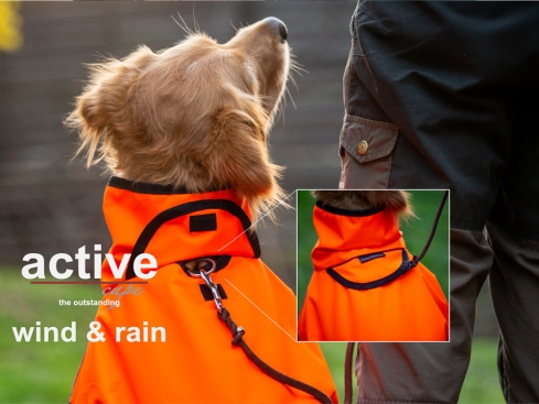 Active Cape Wind & Rain MINI orange