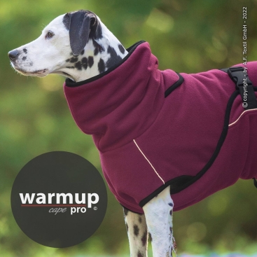 Warmup Cape Pro Hundemantel & Bademantel bordeaux