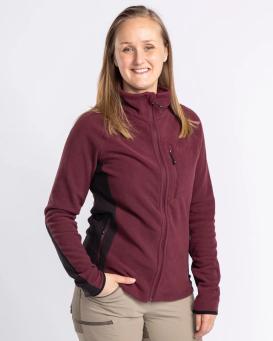 Pinewood Air Vent Damen Fleecejacke Earth Plum 3