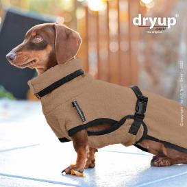 Dryup Cape Hundebademantel Dackel spezial coffee 3