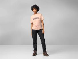 Fjällräven Lush Logo T-Shirt für Damen Chalk Rose 3