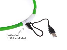 Leuchthalsband USB Flash pink 3