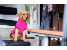 Dryup Cape Hundebademantel pink 3