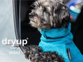 Dryup Cape Hundebademantel Mini Cyan 3