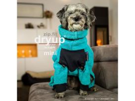 Dryup Body zip.fit Mini Hundebademantel petrol 3