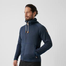 Fjällräven Övik Fleece Hoodie Herrenjacke Navy 3