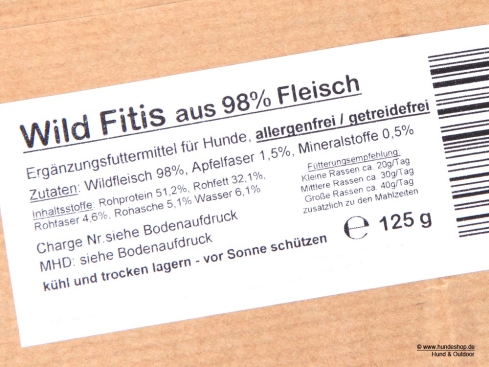 Keksdieb Wild-Fitis für Hunde getreidefrei