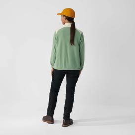 Fjällräven Vardag Lite Damen Fleece Pullover Sage Green/Chalk White 4